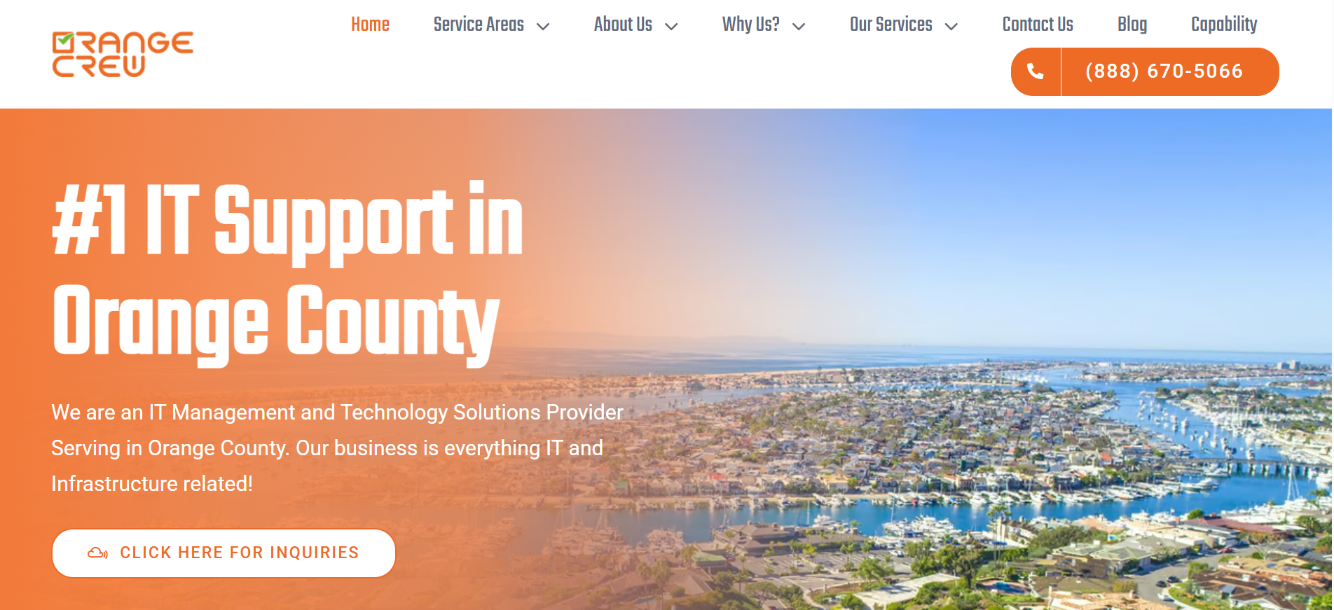 Orange Crew best managed IT service company in Orange County